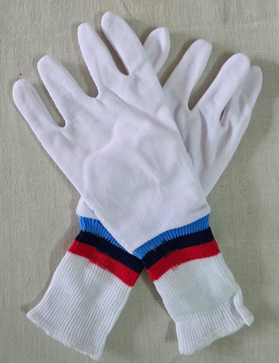 White ceremonial gloves